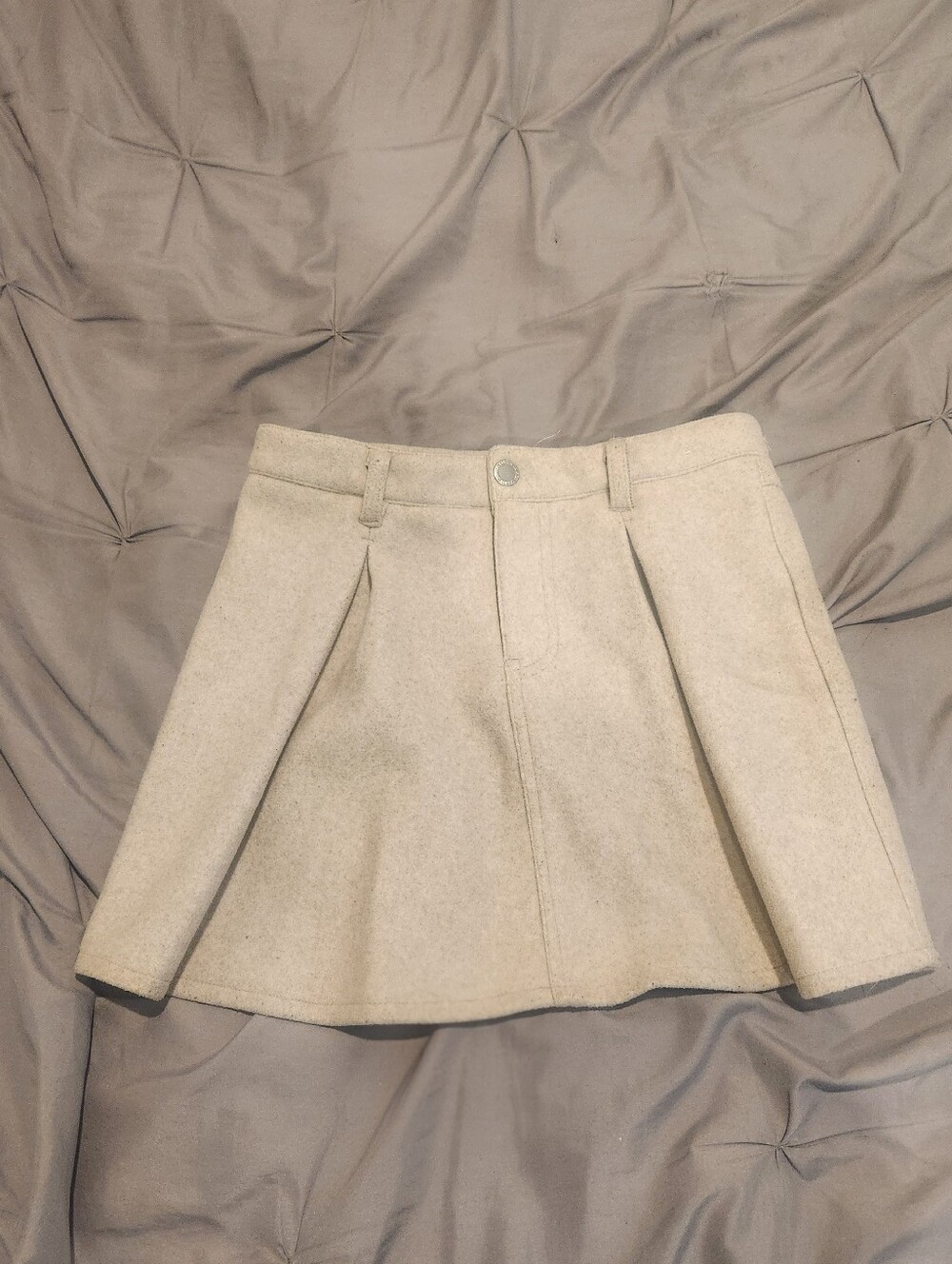 Cotton ON Kids Wool Pleated Skirt 7-8